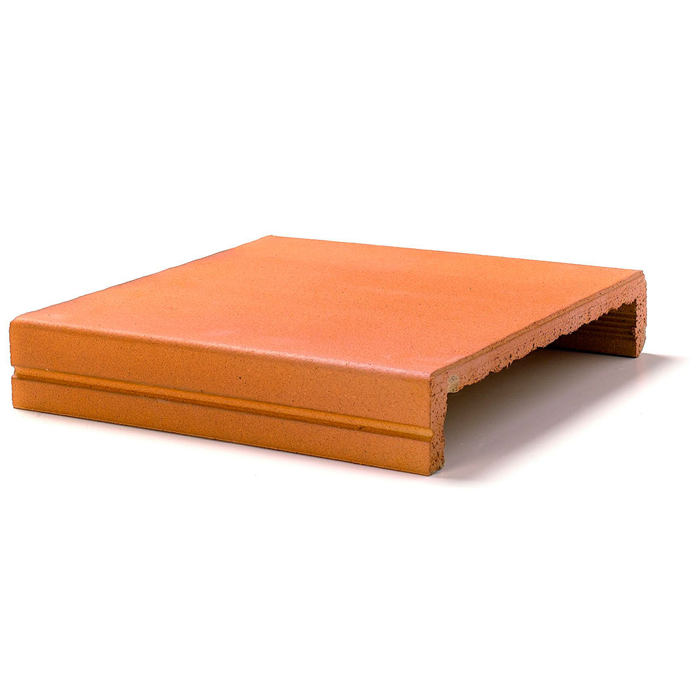 Skånsk Natural Terracotta Klinker Gelænder Orange Matt 33x31 cm